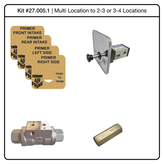 Trident  Air Primer Conversion Kit - Multi-Location AirPrime System, Adds Additional Locations Going From (2) to (3) Locations. Or From (3) to (4) Locations - 27.005.1