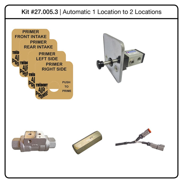 Trident  Air Primer Conversion Kit - Automatic AirPrime System, Converts Single (1) Location to Dual (2) Location - 27.005.3