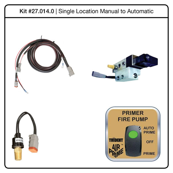 Trident Air Primer Conversion Kit - Single Location AirPrime System, Converts Manual to Automatic - 27.014.0