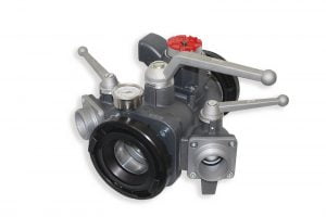 32K 3-Way Manifold - Storz Outlet x Storz Inlet x (2) 2.5" Male Outlet