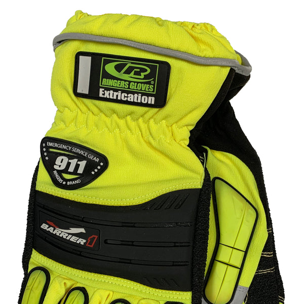 Ringers Gloves R-327 Extrication Barrier 1 Glove (Old Style), Hi-Vis