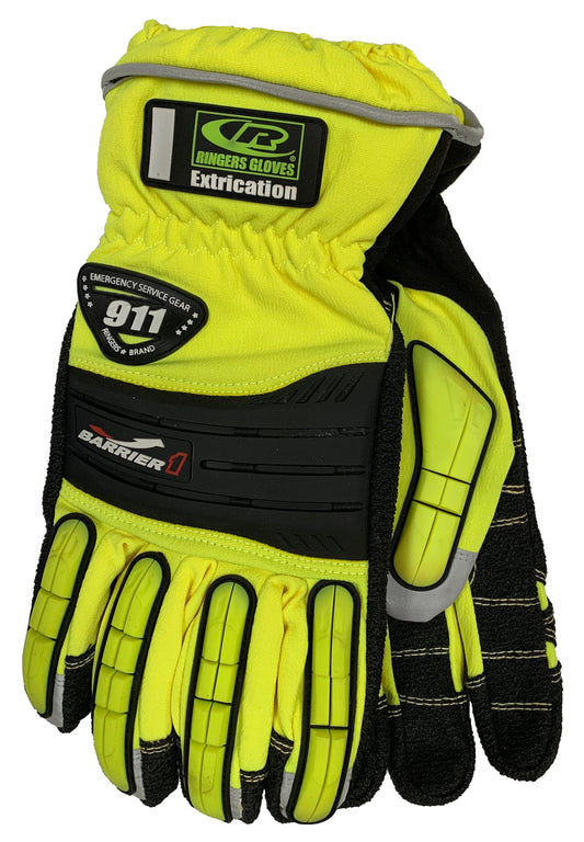 Ringers Gloves R-327 Extrication Barrier 1 Glove (Old Style), Hi-Vis