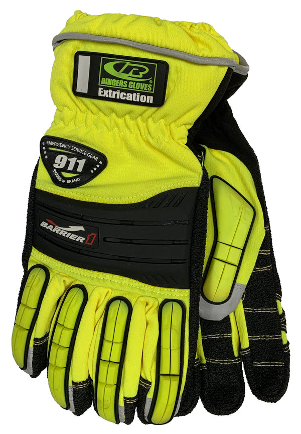 Ringers Gloves R-327 Extrication Barrier 1 Glove (Old Style), Hi-Vis