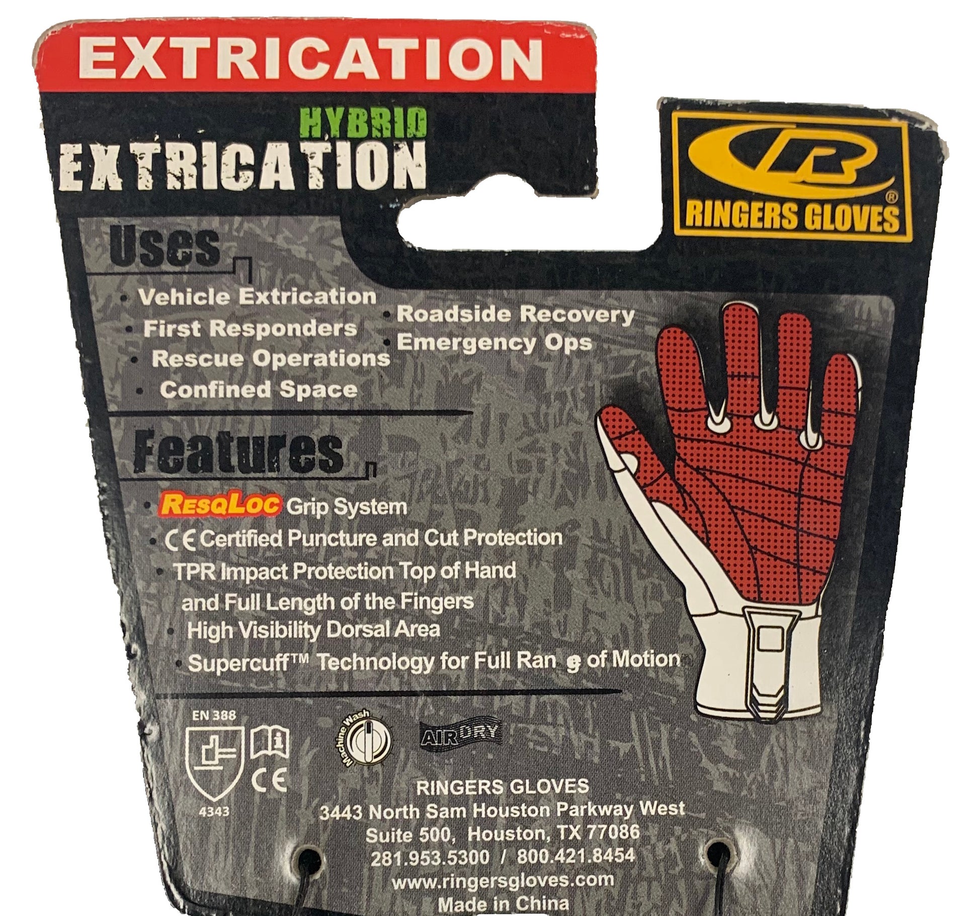 Ringers Gloves R-337 Hybrid Extrication Glove (Old Style)