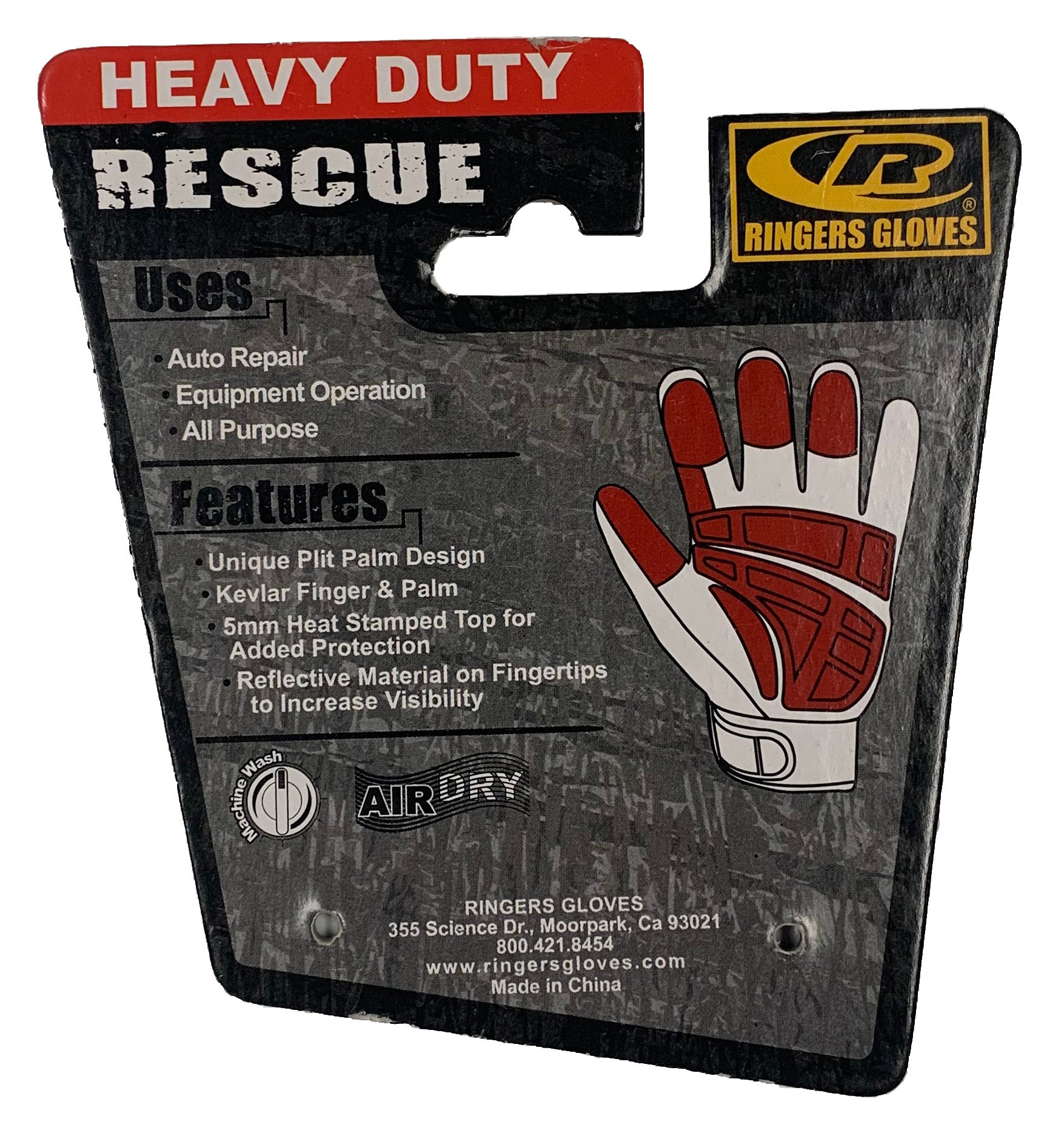 Ringers Gloves R-347 Rescue Glove (Old Style #1), Hi-Vis