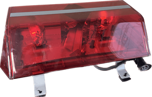 Code 3, XL500 Beacon, Model 5100, Red Mini Lightbar