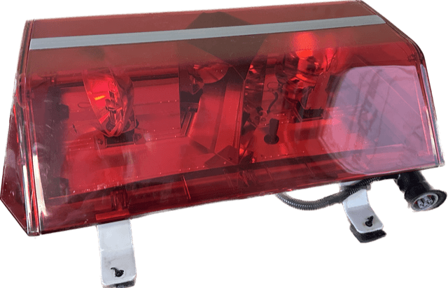 Code 3, XL500 Beacon, Model 5100, Red Mini Lightbar