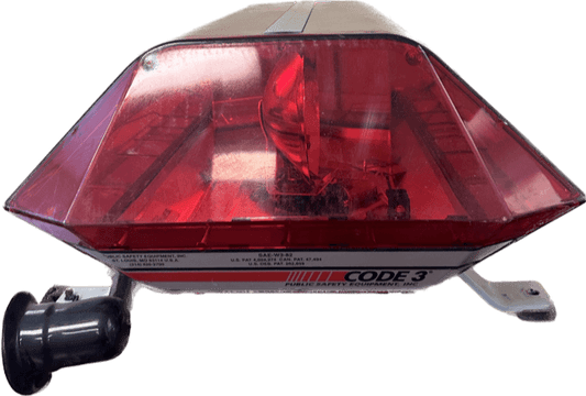 Code 3, XL500 Beacon, Model 5100, Red Mini Lightbar