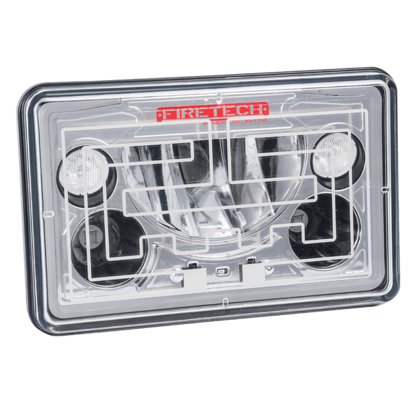 Heated Firetech 4" X 6" LED Headlights