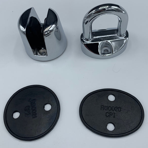 DH0016 - Door Grabber Assembly, Chrome Plated with Gaskets