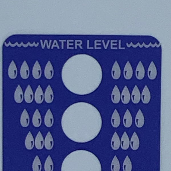 Old Class 1 Water/Foam Tank Level Label