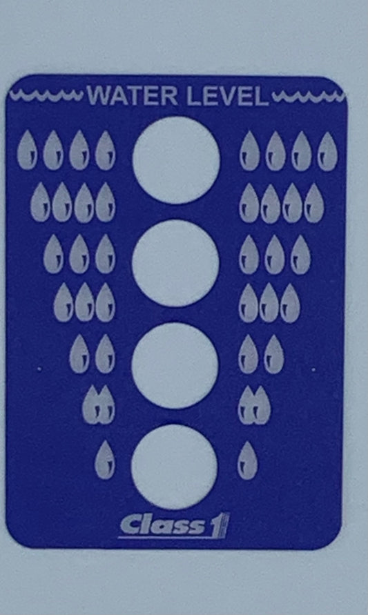 Tank Level Label Sticker Water and Foam Tank Level Gauges – ResQstore