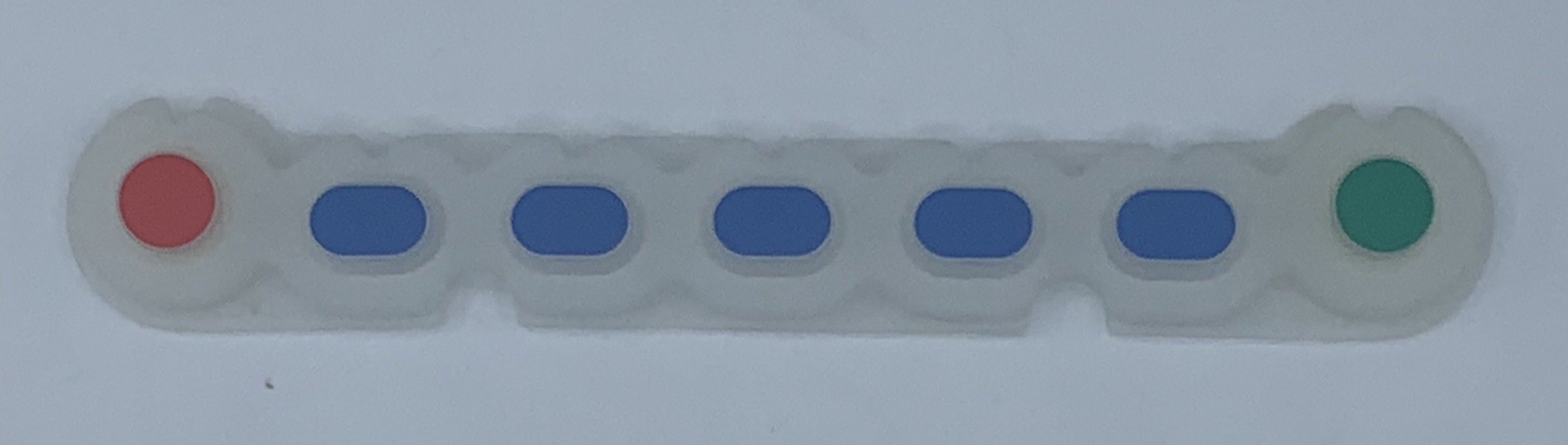 Weldon Vista Interface/Display - Bottom Row Buttons, 0K00-1958-00, 0K00-1958-01