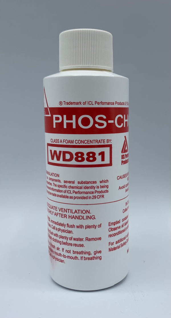 Phos-Chek® WD881 Class A Firefighting Foam Concentrate; Case of (36) 4 fl oz Bottles