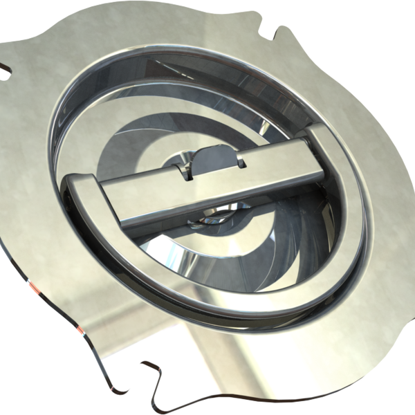 Maltese Cross D-Ring Grab Handle, With or Without Latch, EGP MCL SS NL-39, EGR L-H, EGR L-V