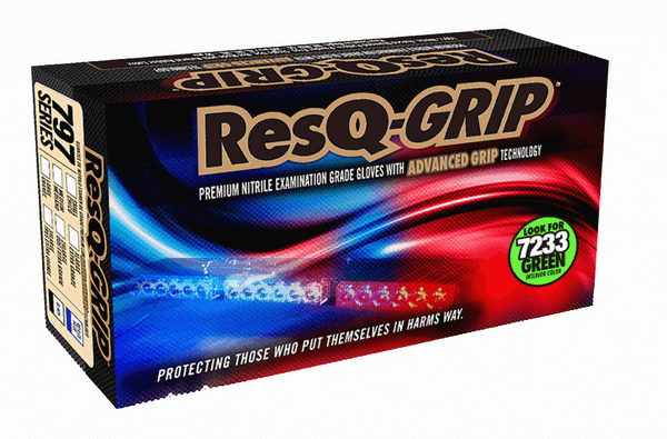 ResQ-GRIP Premium Nitrile Gloves; Box
