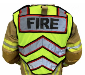 Fire Public Safety Vest, Ultra Bright Red