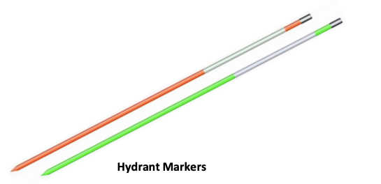 10 Pack - Fiberglass Hydrant Marker