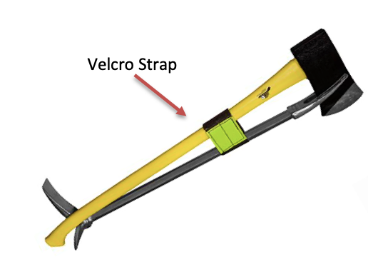 Leatherhead, 3” x 13” Velcro Marry Strap (With Yellow Reflector), SK-820