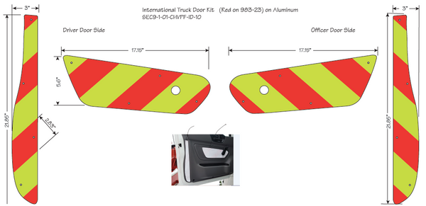 Inside Door Chevron Panel Kit for Commercial Chassis
